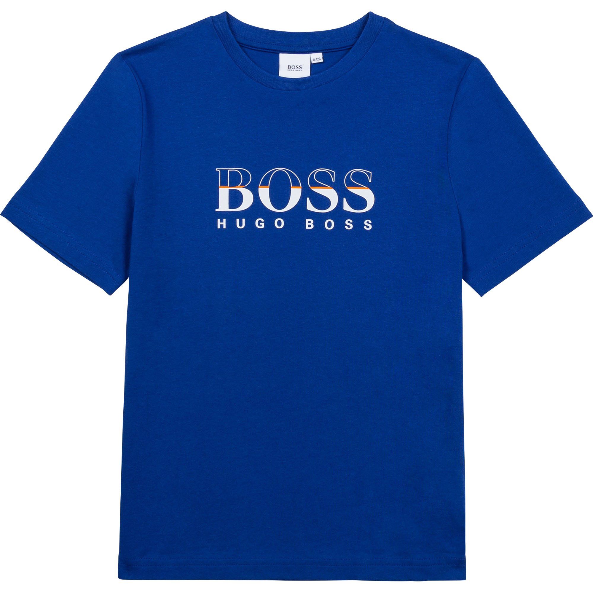 BOSS Cotton jersey T-shirt boy blue - | Kids around