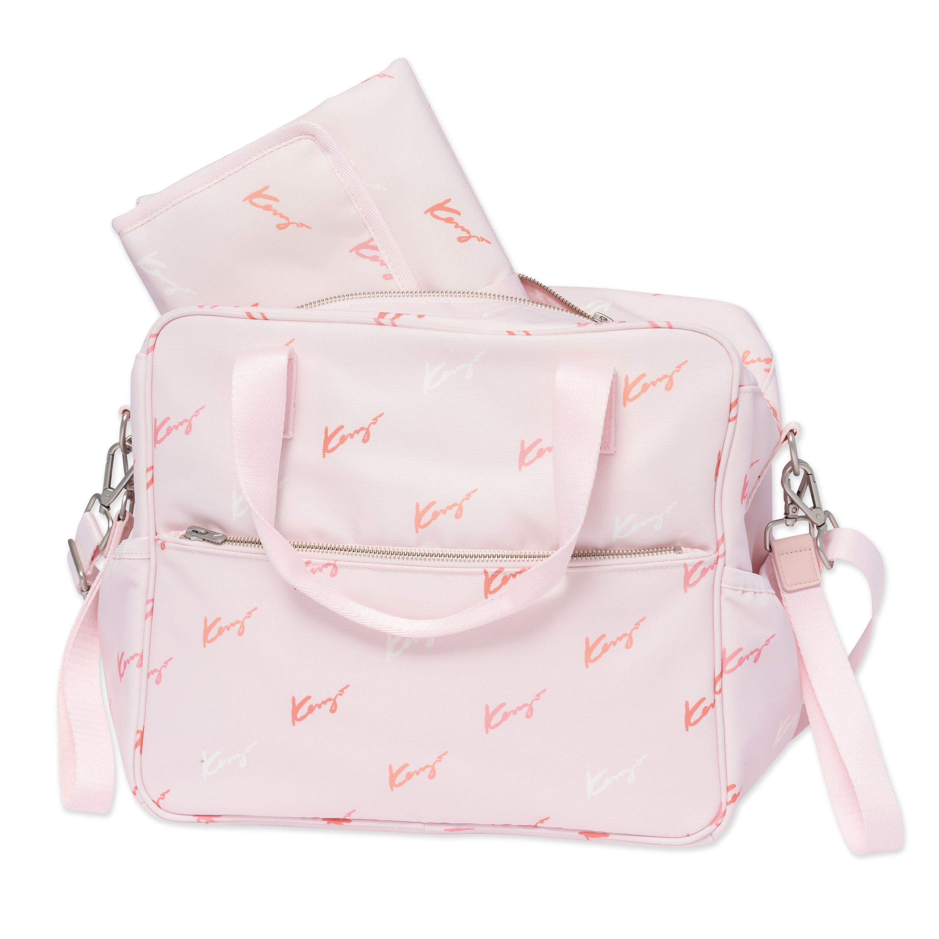 Kenzo Kids Diaper Bag And Pad Baby Pink Kids Around